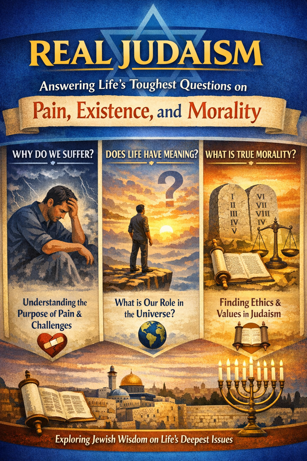 Real Judaism: Answering Life’s Toughest Questions on Pain, Existence, and Morality