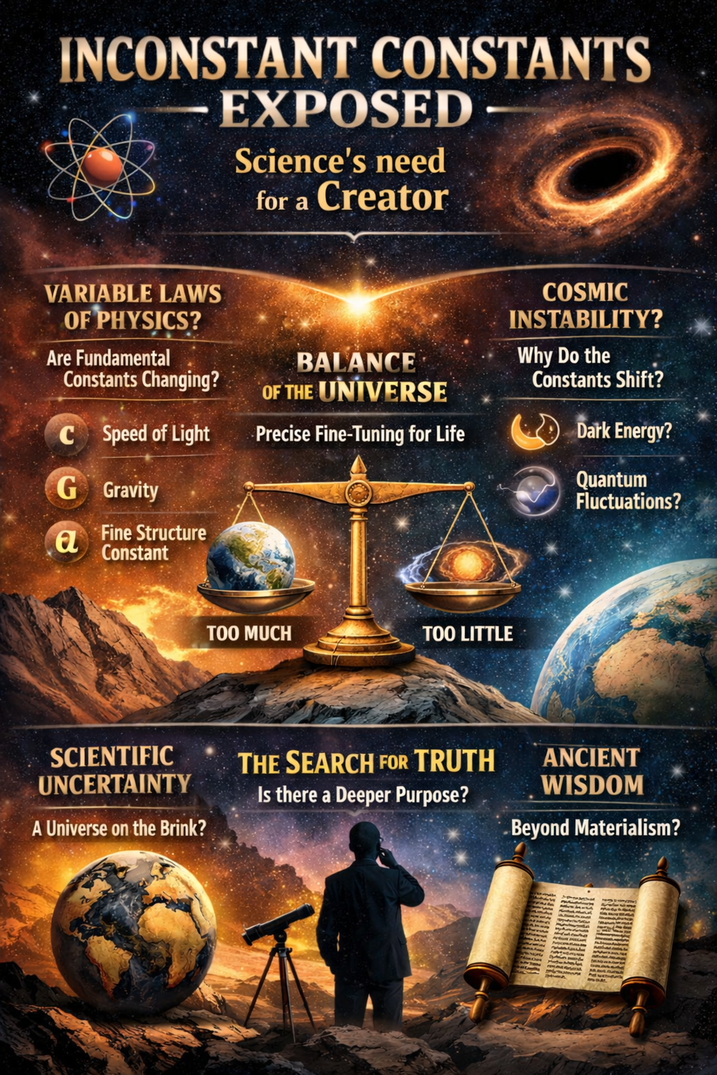 Inconstant Constants Exposed: Science’s Silent Crisis and the Need for a Creator